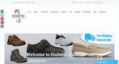 Desktop Screenshot of diabeticshoesolutions.com